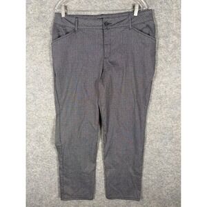 Lee Plus Size 14W Petite Straight Leg Mid Rise Plaid Pants Effortless‎ Wash Wear